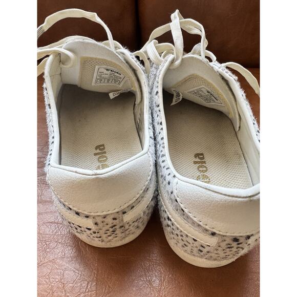 Gola Bullet Cheetah Size 10 Euro 41 CLA318 Cow Fur preppy classic Anthropologie - Picture 6 of 8